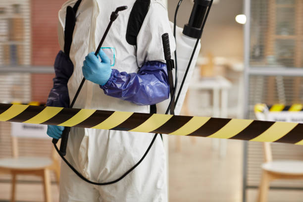 Professional Biohazard Cleanup technician working in Kendall Park, NJ
